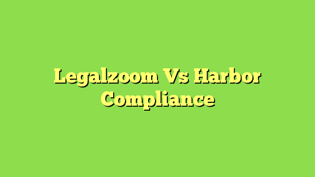 Legalzoom Vs Harbor Compliance