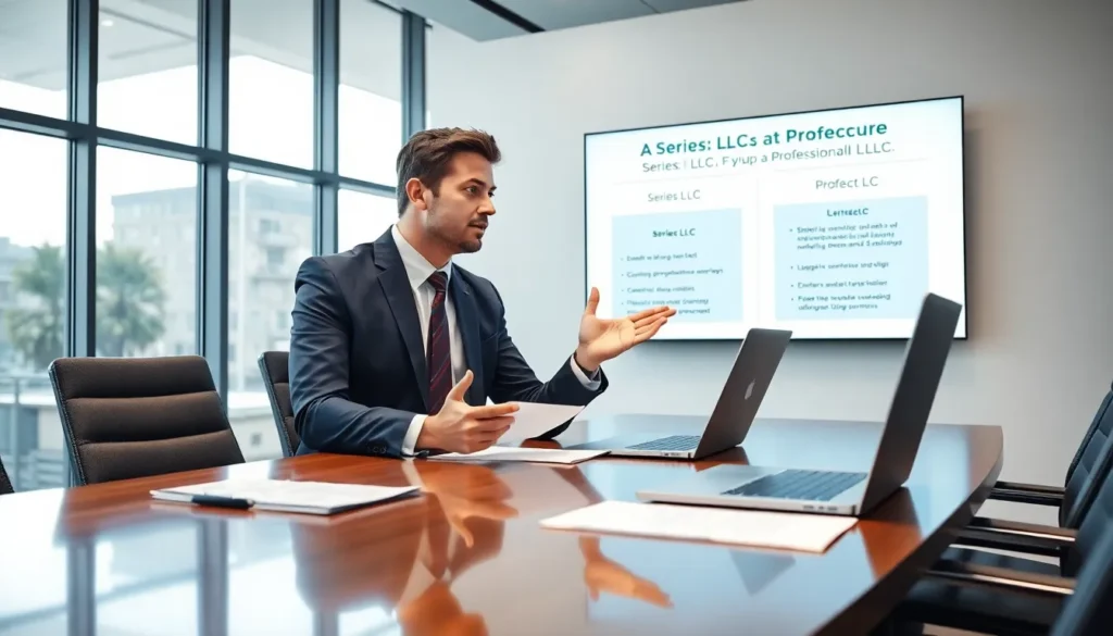 series llc vs professional llc alabama