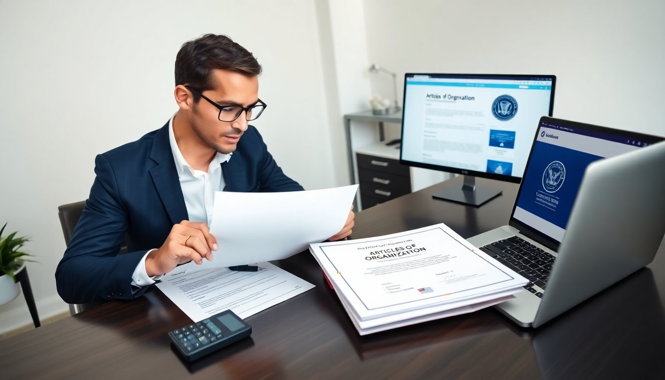 how to get articles of organization for llc